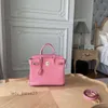 Top Lady Heart Bag Tote Quality Designer Bags Girl's Pink Lychee Grain Leather Top Layer Cow Handbag Classic Mini Cross-body Small Trend 6kz0