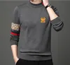 Mens designer tröja Autumn and Winter Men's Half High Neck Sweater Men Slim Fit Knitwear Youth Warm Woolen Top