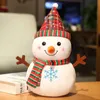 Pluszowe lalki 23 cm Święta Bożego Narodzenia Świętego Mikołaja Łoś Snowman Toys Pleansowane Festiwal Prezenty dla dzieci dla dzieci Dekord 231128