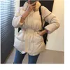 Trenchs de femmes Manteaux Corée Femmes Parkas Élégant Solide Femme Revers Zipper Hiver Femelle Épais Chaud Coréen Mode Taille Veste Rembourrée 3