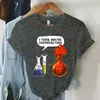 Camiseta feminina engraçada meninas química você está exagerando impressão camiseta moda coreana roupas casuais tops para mulheres camiseta de verão