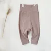 Byxor baby flicka leggings bomull pojkar hösten våren ribbe varm vinter spädbarn barn kläder skinn pants barn avslappnad