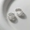 Hoepel Oorbellen S925 Zilveren Naald Vergulde Multilayer Cross Earring Voor Vrouwen Meisjes Party Bruiloft Sieraden Eh707