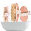 Cleaning Brushes Bath Brush Dry Skin Body Soft Natural Bristle SPA The Wooden Shower Without Handle Fast Delivery G0428