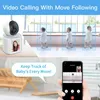 Caméra WIFI intelligente avec écran 2,8 pouces 1080P Audio bidirectionnel AI appel vidéo moniteur bébé Surveillance CCTV caméra sans fil de sécurité