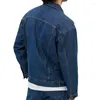 Men's Jackets 2023 Top Spring Autumn Denim Solid Color Teen British England Style Mens Casual Daily