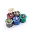 Pepper Grinders Herb Metal Ginder 50mm*48mm 4 camadas Tobacco Tool para fumar vários estilos Zicn liga CNC dentes coloridos Ferramentas coloridas