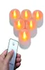 Pack of 6 LED Tea Lights With Remote AAA Battery Operated Flameless Flickering Tealight Candles with TimerFor Wedding Dec H09094886401