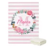 Ensembles de literie LVYZIHO Fleurs de printemps Ensemble de nom personnalisé Cadeau de fête de bébé 231128