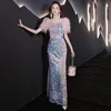 Elegant shiny pink Mother of the Bride Dresses luxury feather Sleeves sequined Lace Long Formal Wedding Party Guests Gowns new bling mermaid Plus Size Evening Dress