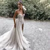 Partykleider Doymeny Brautkleid Brautkleid Schatz Sweep Zug Tüll Reißverschluss Ärmellos Einfacher Blumendruck ALine Robe De 2023 230427