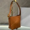 Sac de créateur de haute qualité le petit regalo sac seau avec logo en métal doré sac à cordon sac à main en cuir de vachette lisse sac à bandoulière sac à bandoulière avec porte-monnaie