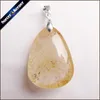 Pendant Necklaces Rare Natural Quartz Rutilated Garden Crystal Red Or Gold Necklace Stones And Minerals MS902