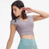 Yoga-outfit NWT V-Neck Dance Sport bijgesneden T-shirt Sexy Crop Tops Women Running Fitness Short-S Tee