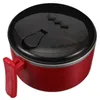 Geschirr-Sets Suppenschüsseln Deckel Metallbehälter Deckel Obst Bento Box Instant-Nudelschale Müsli
