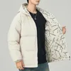 Herrarna ner parkas 2023 vinter tjocka varm avslappnad reversibel jacka full zip huva vindbrytare padding termisk kappa plus storlek 8xl 231128