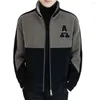 Men's Jackets Warm Comfortable Men Outerwear Winter Coat Thick With Stand Collar Soft Zipper Closure For Fall