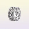 100% 925 Sterling Silver Classic Band Ring com Zircônia Fit Jewelry Engagement Wedding Lovers Fashion Ring7978073