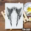 Tattoos Colored Drawing Stickers Feather Wings Cross watercolor Temporary Tattoo Sticker Warrior Rose Holy Waterproof Tattoos Body Art Arm Fake Tatoo Men WomenL23