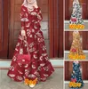 Etnische kleding Moslim Abayas voor vrouwen Dubai Turkije Islam Kleding Casual Midden -Oosterse eenvoudige losse put Print Fashion Robe