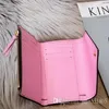 Top quality women man original box real leather multicolor short wallet classic zipper pocket256i