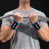 Wrist Support MKAS 1pair Wrist Wrap Weight Lifting Gym Cross Training Fitness Padded Thumb Brace Strap Power Hand Support Bar Wristband 231127