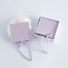 50 stcs microvezel licht paars sieraden pakket zakje met touw voor kettingringen oorbellen broche suede Jewellry verpakking envelop tas bruiloft gunst feest cadeauzakje