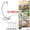 Décorations de Noël 510pcs Porte-boule Ornement Suspendu Présentoir Plante Fer Art Lumière Noël Cadeau Cintre 231018 Drop Livraison DHC6H