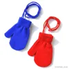 Mitaines pour enfants Nouveaux gants chauds pour bébé Mitaines d'hiver Gants pour enfants à doigts complets pour enfants de 1 à 3 ans Gants chauds pour le cou suspendu Accessoires pour bébé nouveau-né R231128