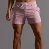 Heren shorts Striped Sweat Shorts Men Fashion kleding Elastische taille Jogger shorts Men Sportkleding Trainingskleding Adem Running kort 230428