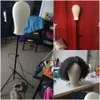 Support de perruque Toile colorée Head21 22 23 pour femmes maquillage mannequin formation perruques mannequin tête manucure titulaire livraison directe cheveux produit Dhlxh