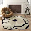 Carpets French Carpets for Living Room Round Irregular Rugs for Bedroom Female Art Cloakroom Carpet Non-slip Large Area Lounge Rug