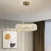 Lampadari Lampadario LED Rotondo Oro RC Colore Luce Regolabile Moderno Forma Speciale Con Altezza E Lunghezza Personalizzate