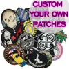 Accessori personalizzati le patch di ricamo design Pvc 3D Hook e loop Merrow Border Righrowed Patch per l'abbigliamento