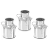 Vases 3pcs Mini Bucket Tiny House Accessories Miniature Flowers Desktop Decor