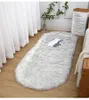 Carpets Soft Warm Fur Rugs For Bedroom Pink Room Decor Thick Oval Imitation Wool Carpet Fur Living Room Rugs Fluffy Plush Ornaments