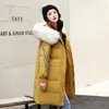 Femmes Trench Manteaux Hiver Fourrure À Capuche Veste Femmes Vêtements 2023 Long Rembourré Chaud Vers Le Bas Coton Parka Manteau Femme Fit Casaco Feminino Hiver