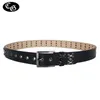Cinturones Cinturones de punk rock para hombres Remache masculino Cinturones de diseñador de lujo Cinturones con tachuelas Piel de vaca Hip Pop Cinturones para jeans Cinturones Para Hombre 231128