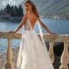 Party Dresses JEHETH Luxury Sparkly Wedding Dress Boho Glitter Sequins Backless Bridal Gowns Spaghetti Straps Appliques Tulle 230427