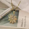 Pendentif Colliers Tournesol glamour pour femme fille chaîne en acier inoxydable fête de mariage vacances bijoux amoureux cadeau