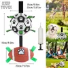 Jouets de football interactif pour chien en plein air avec languettes d'appui, entraînement au football, balles à mâcher pour animaux de compagnie, jouets pour animaux de compagnie, consommer de l'énergie, ne pas détruire les meubles