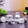 5g 10g 15g 20g 30g 50g Frosted Glass Cosmetic Jar Bottle Tomt Face Cream Storage Container Pot Refillable Prov Flaskor med Silver L AFSV