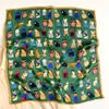 Schals Drucken Kleines Band 2022 Neue Nette Katze Real 100 Seidenschal Luxus Krawatte Weibliche Hand Handgelenk Bandana Foulard Design Echarpe J230428