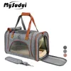 Träger MySudui Luxuriöse Tragetasche für Katzen und Hunde, tragbare Handtasche, Rucksack für kleine Hunde, faltbar, atmungsaktiv, für Welpen, zum Tragen im Freien, Reisen