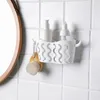 Kitchen Storage Wall Mount Basket Sponge Wash Cloth Sink Drainer With Suction Cups White