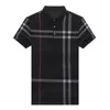 Polos pour hommes T-shirt d'été à manches courtes à rayures décontracté ample col rabattu Polo à carreaux personnage bouton hauts à la mode 230428