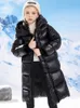 Abrigo de plumón para niñas, chaqueta para niños, parkas largas ultragruesas, abrigos cálidos con capucha para niños negros, ropa de invierno para bebé, traje de nieve acolchado XMP548 231128