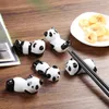 Chopsticks Ceramic Panda Chopstick Rest Cartoon Art Craft Kitchen Utensil Storage Rack Spoon Fork Home Kitchens Restaurants Supplies