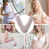 Maternity Pillows Soft Pregnant Pillow V Shaped Maternity Pillow For Sleeping Multi Function Side Protect Cushion Pregnancy Women Essential Supply Q231128