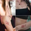 Tattoos Colored Drawing Stickers 30Pcs Cherry Blossom Flower Pattern Temporary Tattoo StickersL231128